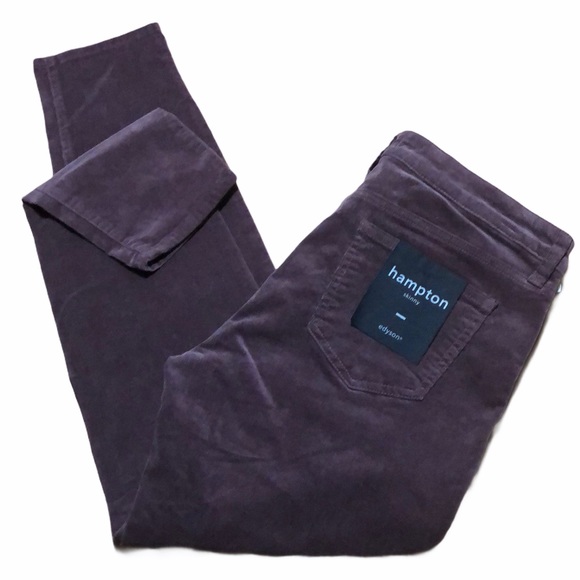 Edyson Denim - Edyson Hampton Chocolate Dark Skinny Corduroys 30